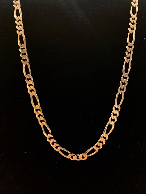 hollow figaro chain|figaro 20 inch gold chain.